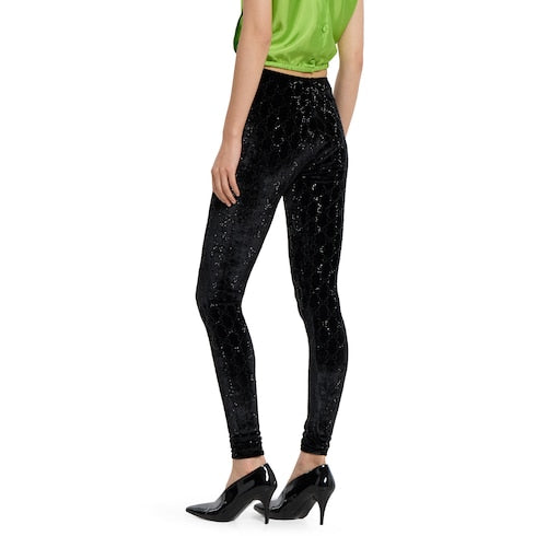 GG crystal embroidered leggings