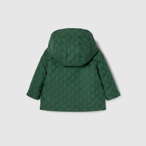 Baby GG cotton hooded jacket