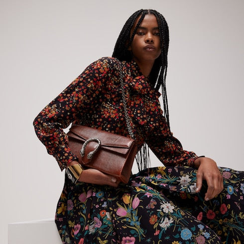 Dionysus lizard medium shoulder bag