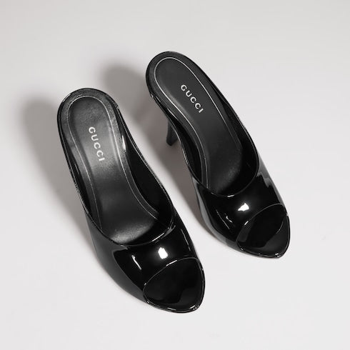 Women's stiletto platform slide