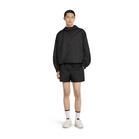 GG nylon jacquard zip jacket