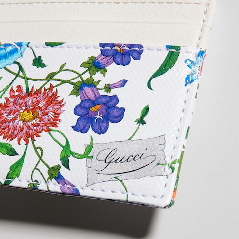 Flora-motif card case