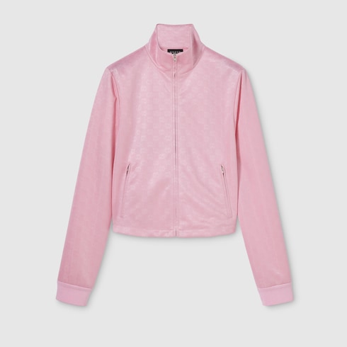 GG jersey jacquard zip jacket