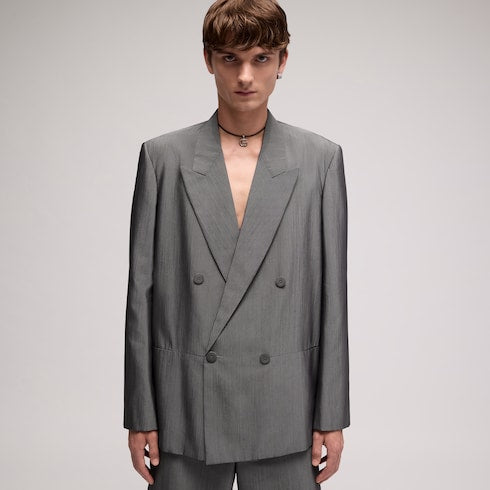 Silk merino wool jacket