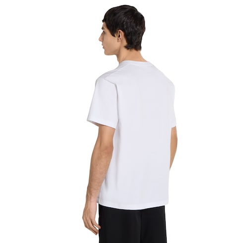 Cotton jersey T-shirt with embroidery