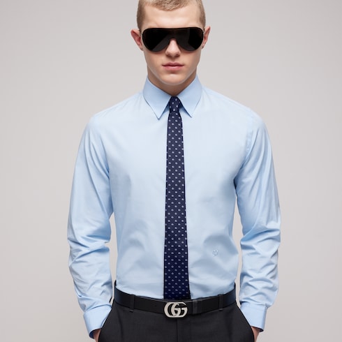 Double G silk jacquard tie