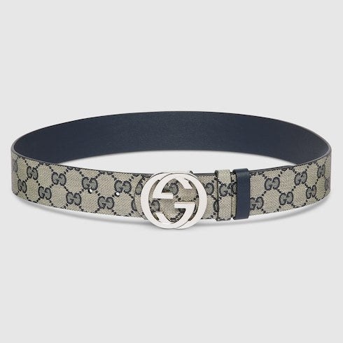 Reversible belt with Interlocking G buckle