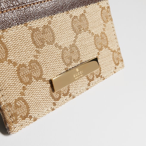Card case with Gucci plaque