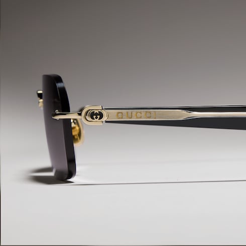 Rectangular-frame sunglasses