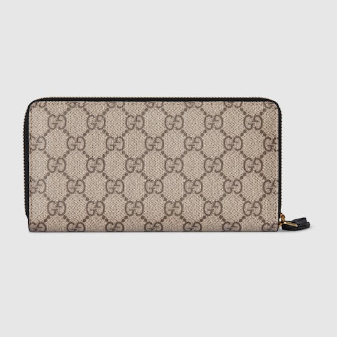 Bi-color GG Marmont zip around wallet