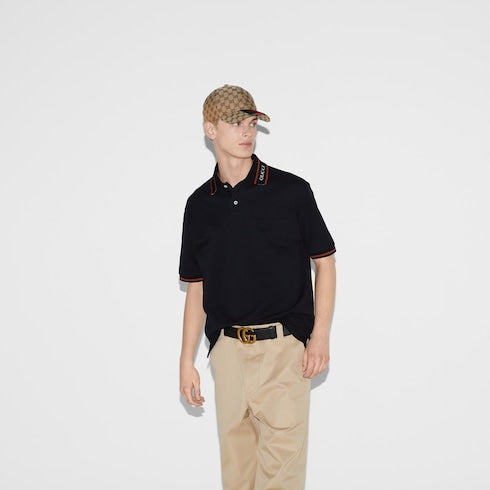 Cotton piquet polo shirt