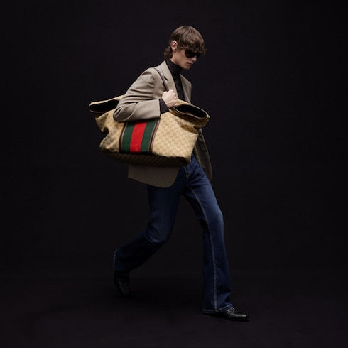 Medium GG duffle bag with Web