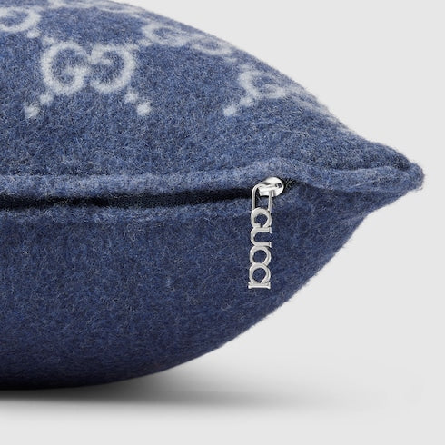 GG wool cashmere jacquard cushion