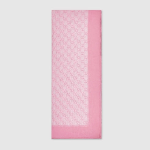 Printed silk chiffon stole