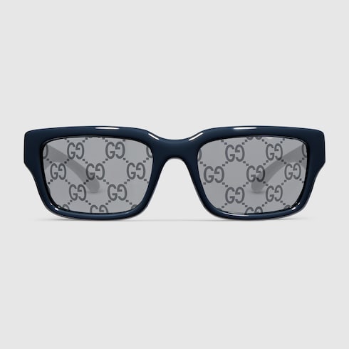 Rectangular-frame sunglasses