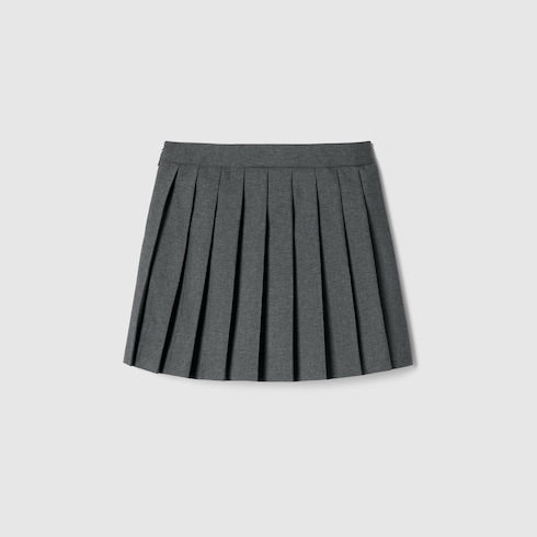 Children's wool skirt with embroidery