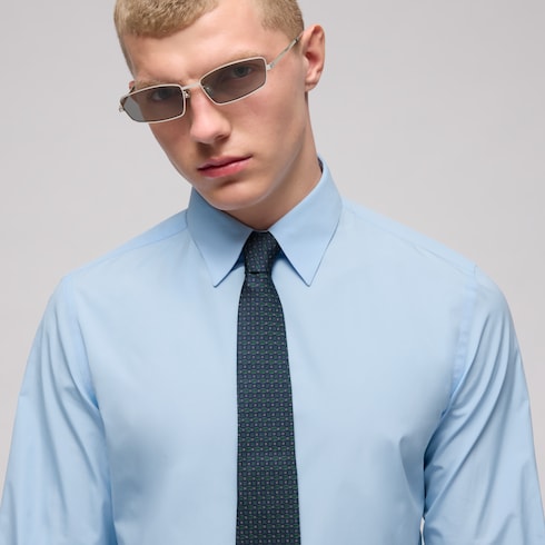 Interlocking G silk jacquard tie