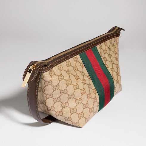 Small GG toiletry case with Web