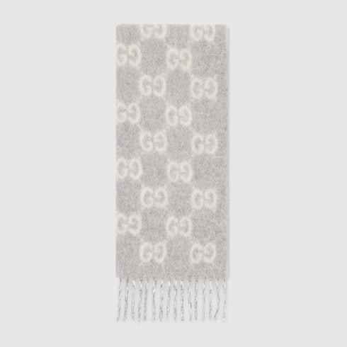 GG alpaca wool blend scarf