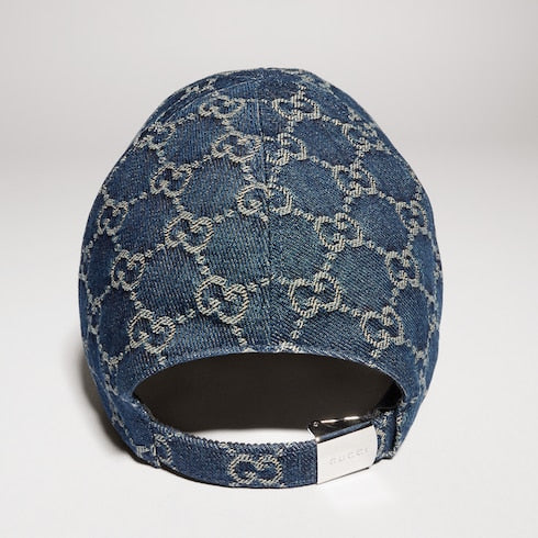 GG cotton denim baseball hat