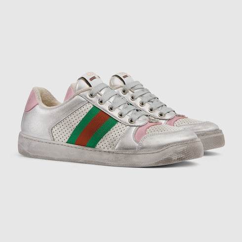 Women's worn-out effect Screener sneaker