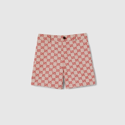Children's GG canvas shorts