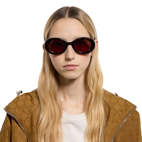 Oval frame sunglasses