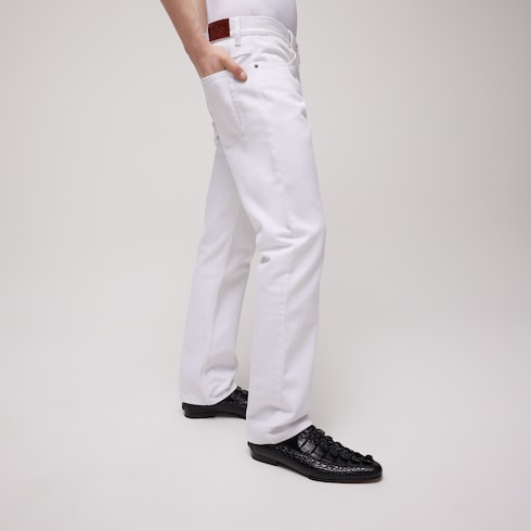 Cotton denim pants