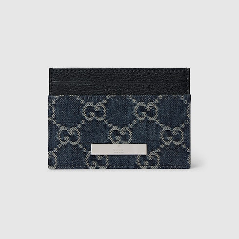 Card case with Gucci plaque