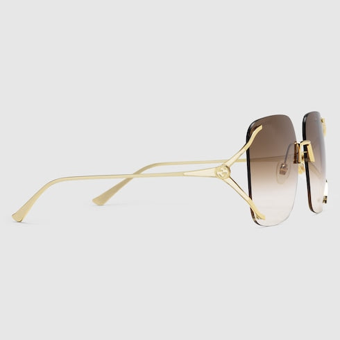 Square metal sunglasses
