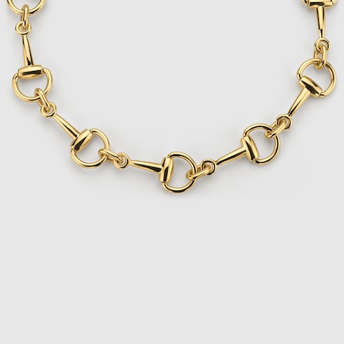 Horsebit motif necklace