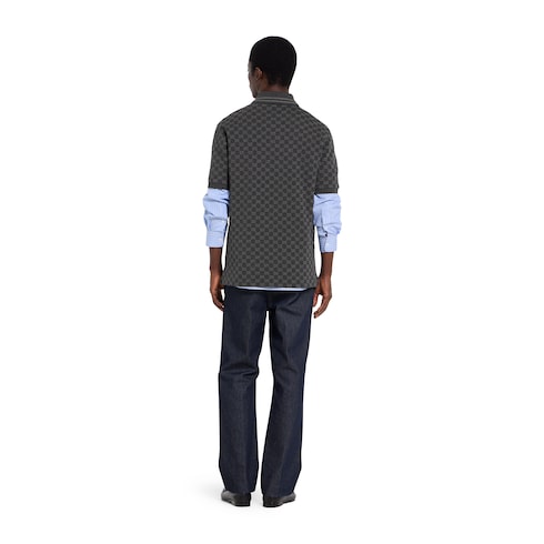 GG cotton piquet jacquard polo shirt