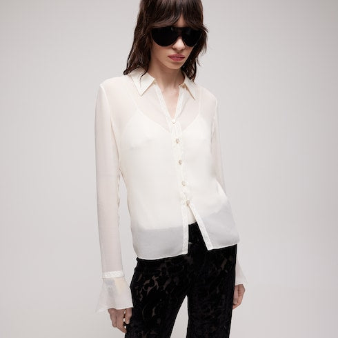 Light silk georgette shirt