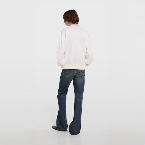 Cashmere blend sweatshirt with print