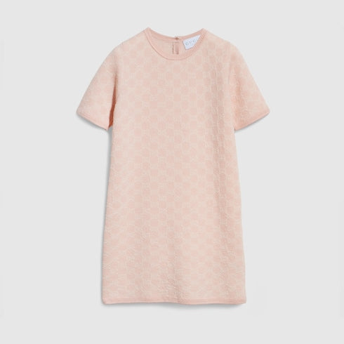 Children's GG wool jacquard dress