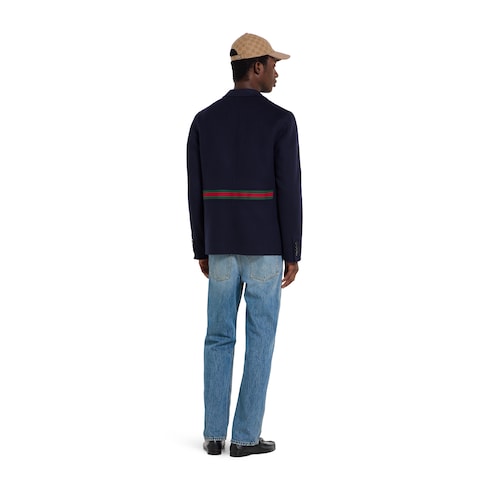 Slim fit cotton denim pant