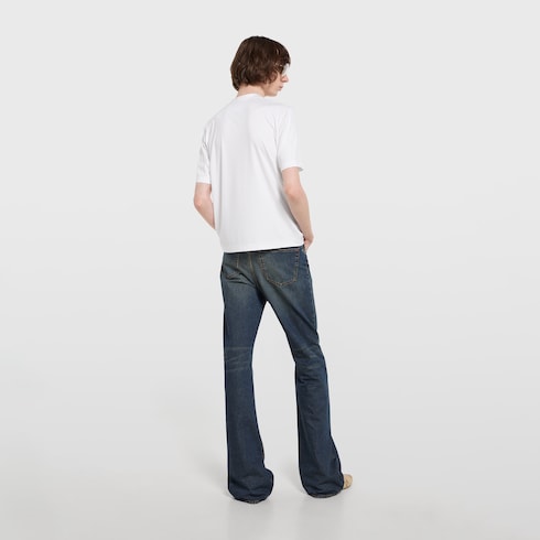 Soft rayon jersey T-shirt with embroidery