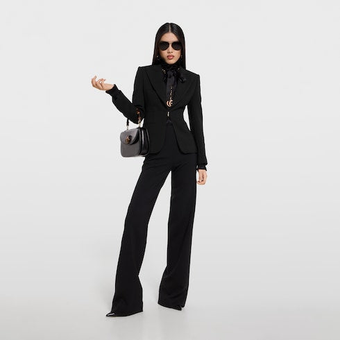 Technical stretch wool jacket
