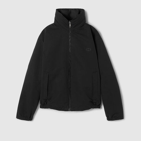 Reversible cotton ripstop zip jacket