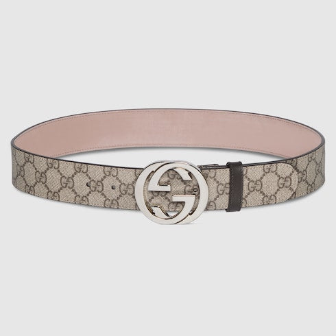 Belt with Interlocking G buckle