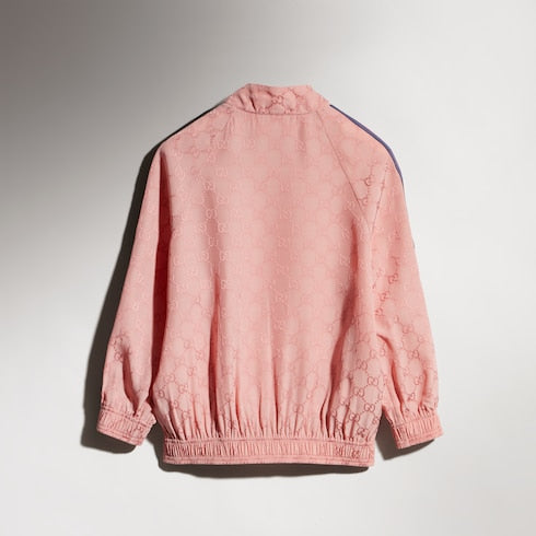 Children's GG viscose zip jacket