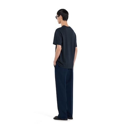 Cotton jersey T-shirt with embroidery