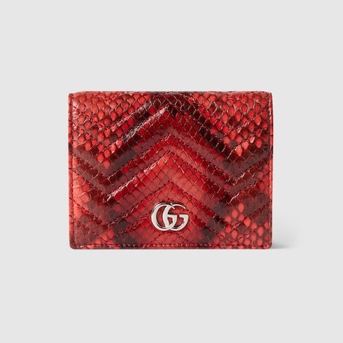GG Marmont python small wallet