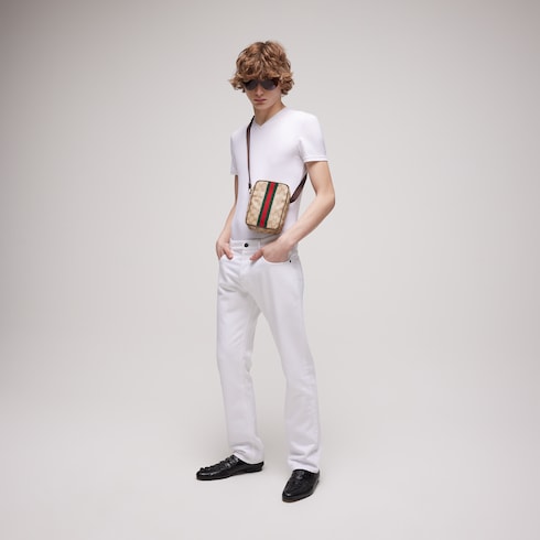 Cotton denim pants