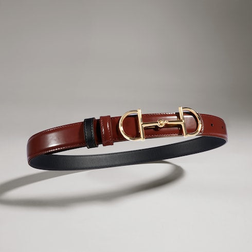 Reversible belt with Horsebit buckle