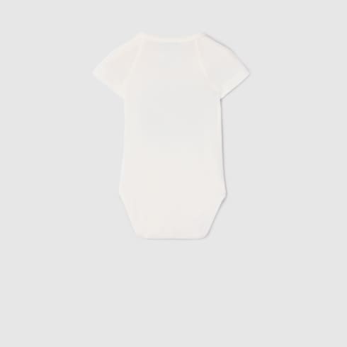 Baby cotton one-piece with print
