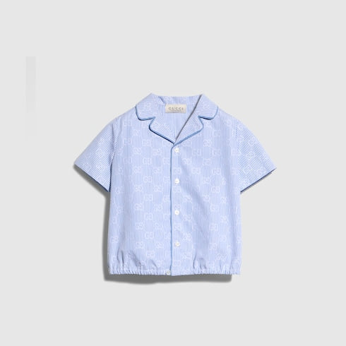 Baby GG striped poplin shirt