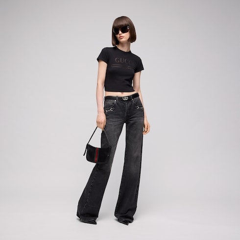 GG Marmont thin belt with crystals