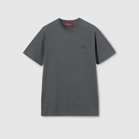 Cotton jersey T-shirt with embroidery