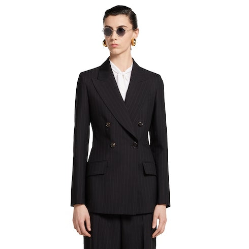 Pinstripe Gucci wool jacquard jacket